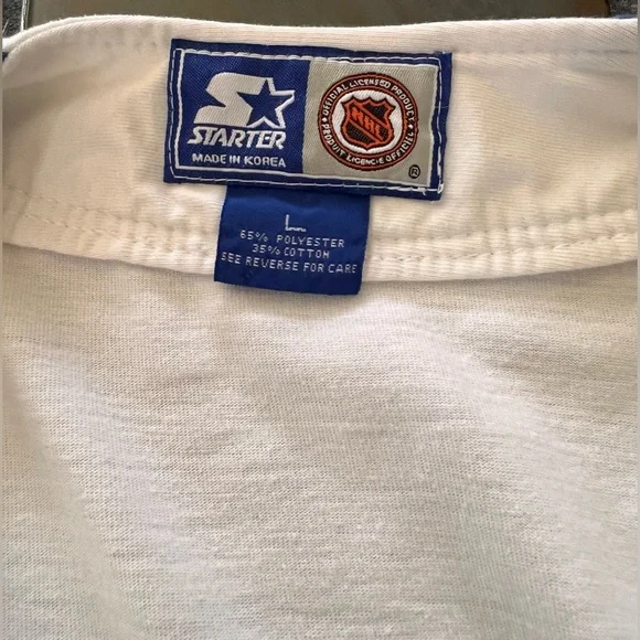 Vintage 1995-96 Season St. Louis Blue’s Hockey STARTER Shirt size L - Picture 6 of 8